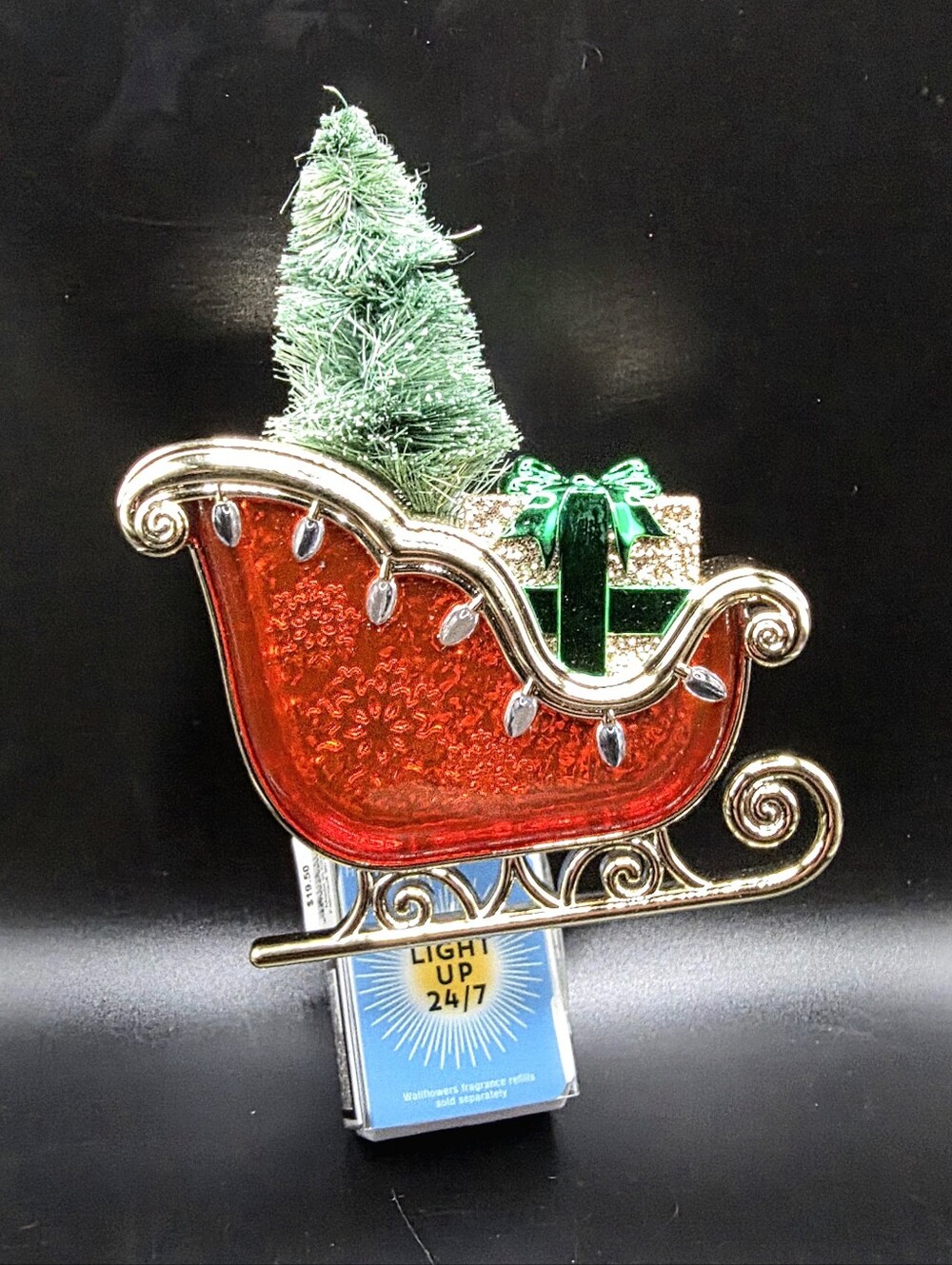 New Santa Sleigh & Tree Wallflowers Nightlight Fragrance Plug Bath & Body Works